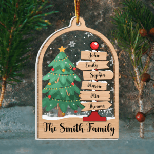 Family Christmas Ornament, Personalized Family Ornament, Family Ornament 2024, Christmas Ornament, Family Tree Ornament, Gift for Family