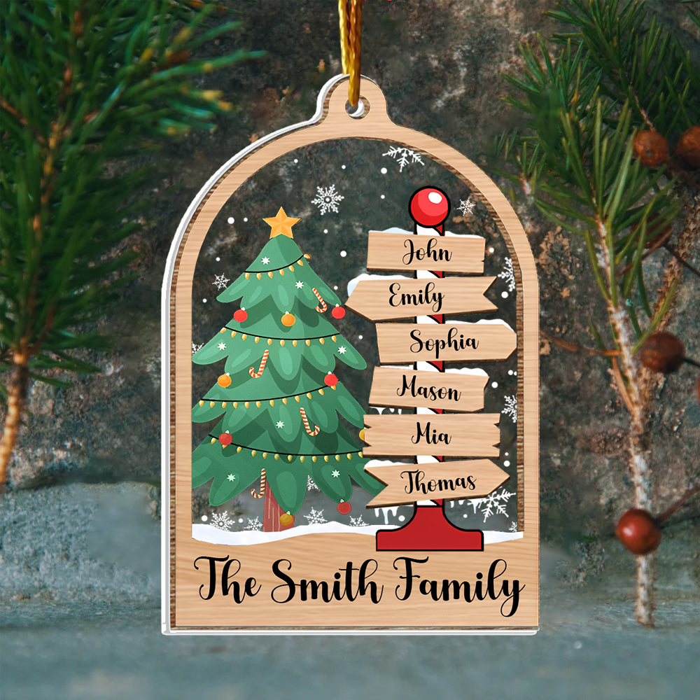 Family Christmas Ornament, Personalized Family Ornament, Family Ornament 2024, Christmas Ornament, Family Tree Ornament, Gift for Family