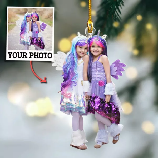 Family Custom Photo Ornament Gift For Family - Personalized Photo First Christmas Family Ornament - Image 3