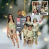 Family Custom Upload Photo Ornament Gift For Family - Personalized Photo First Christmas Family Ornament