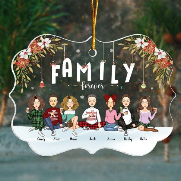 Family Forever Personalized Christmas Ornament Gift For Loved One - Image 2