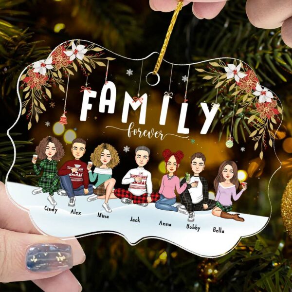 Family Forever Personalized Christmas Ornament Gift For Loved One - Image 6