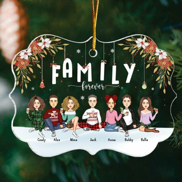 Family Forever Personalized Christmas Ornament Gift For Loved One - Image 3