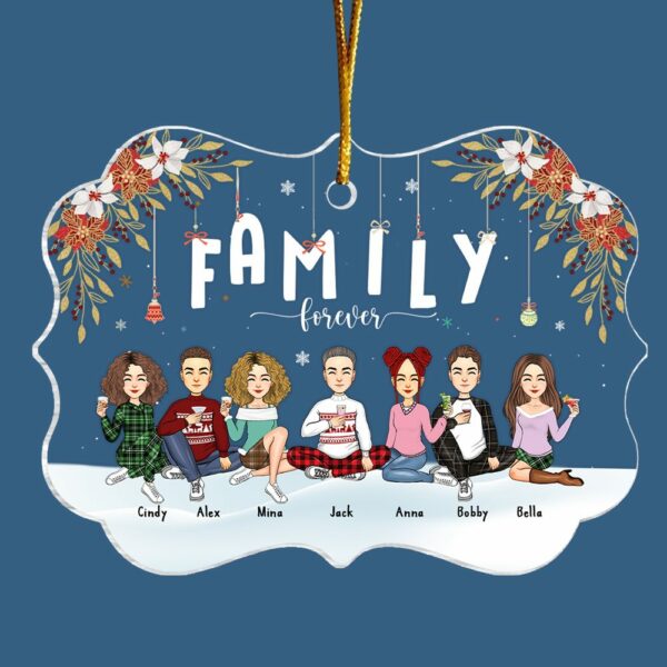 Family Forever Personalized Christmas Ornament Gift For Loved One - Image 4