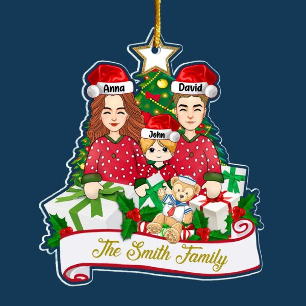 Family Ornament With Names Custom Family Christmas Gift Personalized Name Engraved Ornament 2024 Personalized Xmas Gift Christmas DÃ©cor - First Christmas In New Home Ornament - Image 4