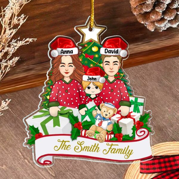 Family Ornament With Names Custom Family Christmas Gift Personalized Name Engraved Ornament 2024 Personalized Xmas Gift Christmas DÃ©cor - First Christmas In New Home Ornament