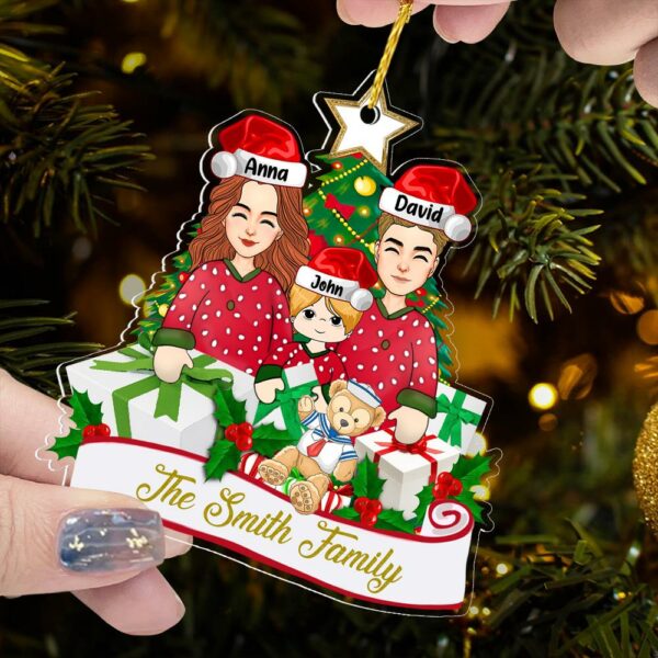 Family Ornament With Names Custom Family Christmas Gift Personalized Name Engraved Ornament 2024 Personalized Xmas Gift Christmas DÃ©cor - First Christmas In New Home Ornament - Image 6