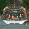 Family Will Always Be Connected By Heart Personalized Acrylic Ornament