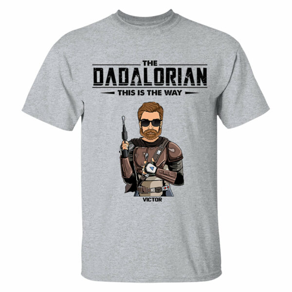 Father and Baby Shirt, Dadalorian And Son Shirt, Matching Shirt for Dad and Son, This Is The Way Shirt Father's Day Gift - Image 3