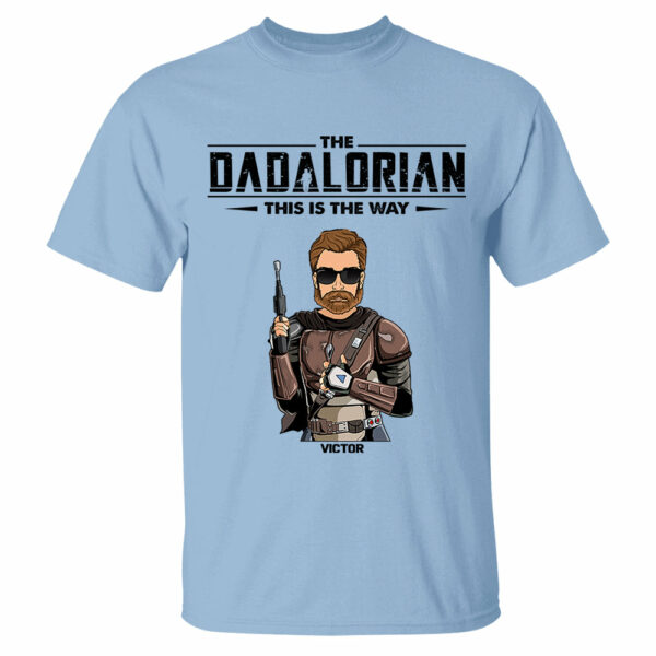 Father and Baby Shirt, Dadalorian And Son Shirt, Matching Shirt for Dad and Son, This Is The Way Shirt Father's Day Gift - Image 5