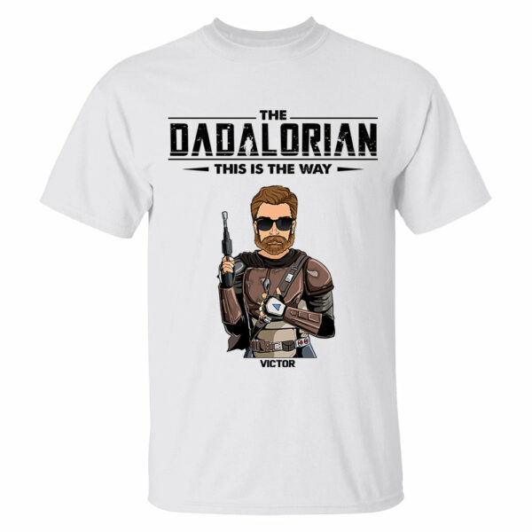 Father and Baby Shirt, Dadalorian And Son Shirt, Matching Shirt for Dad and Son, This Is The Way Shirt Father's Day Gift - Image 2