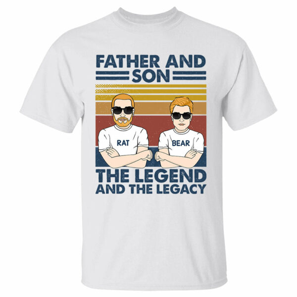 Father-Son Bond: Personalized Legend & Legacy Shirts