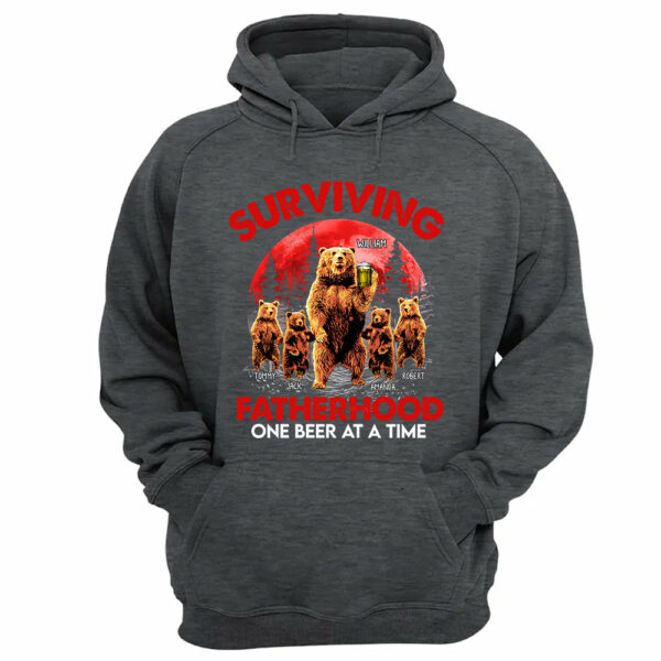 Father's Day - Bear Standing Art Personalized Shirt For Dad Grandpa - Image 5