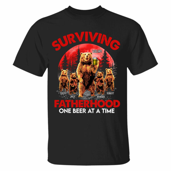 Father's Day - Bear Standing Art Personalized Shirt For Dad Grandpa