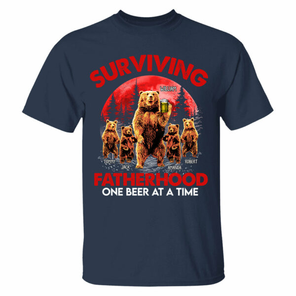 Father's Day - Bear Standing Art Personalized Shirt For Dad Grandpa - Image 2