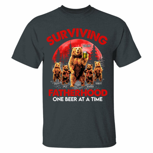 Father's Day - Bear Standing Art Personalized Shirt For Dad Grandpa - Image 4