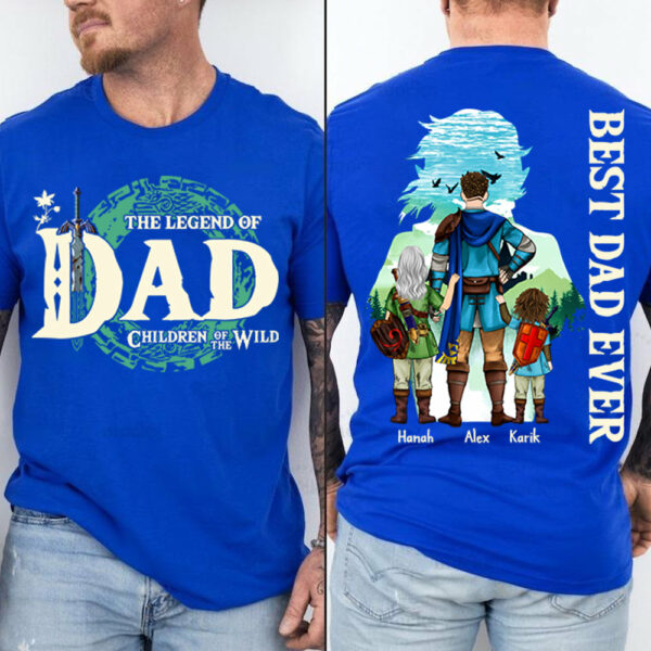 Father's Day - Personalized Legend Of Dad Zelda Shirt - Image 4