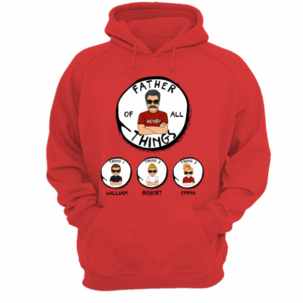 Father's Of All Things Personalized Shirt Gift For Father's Day K1702 - Image 2