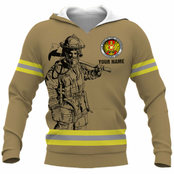 Firefighter All Over Print Shirt Fireman Custom Fire Dept Gift For Firefighters K1702 - Image 2