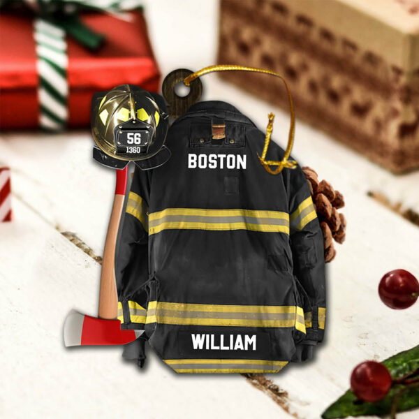 Firefighter Helmet Armor Personalized Ornament Gifts For Fireman - Image 2