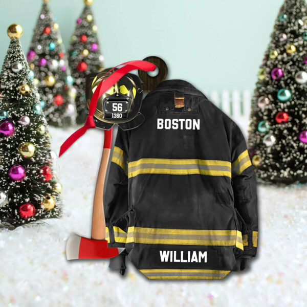 Firefighter Helmet Armor Personalized Ornament Gifts For Fireman - Image 4
