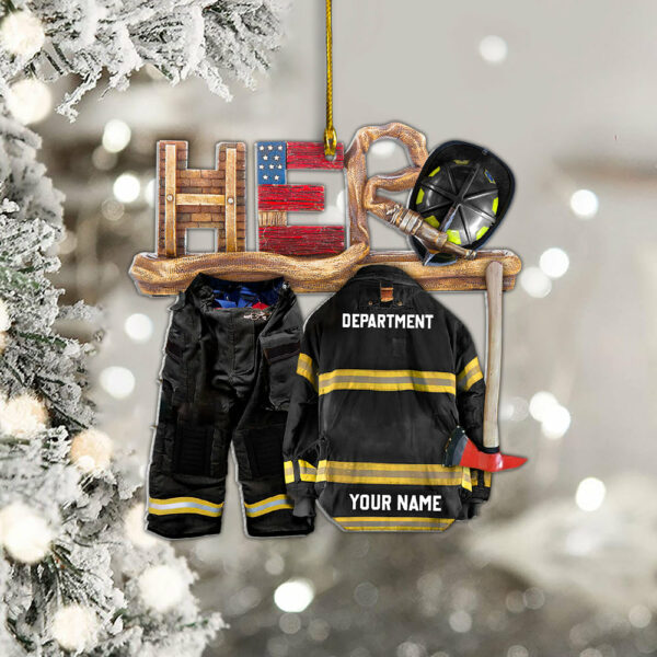 Firefighter Is My Hero Personalized Ornament Gift For Firefighter Fireman K1702 - Image 4