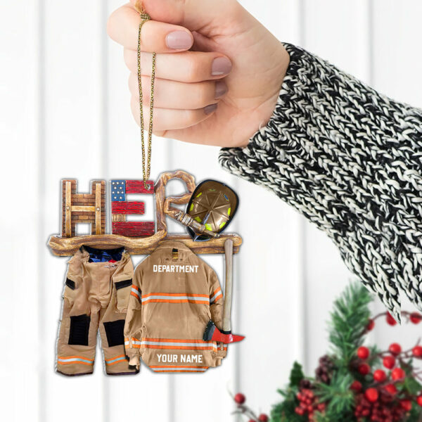 Firefighter Is My Hero Personalized Ornament Gift For Firefighter Fireman K1702 - Image 6