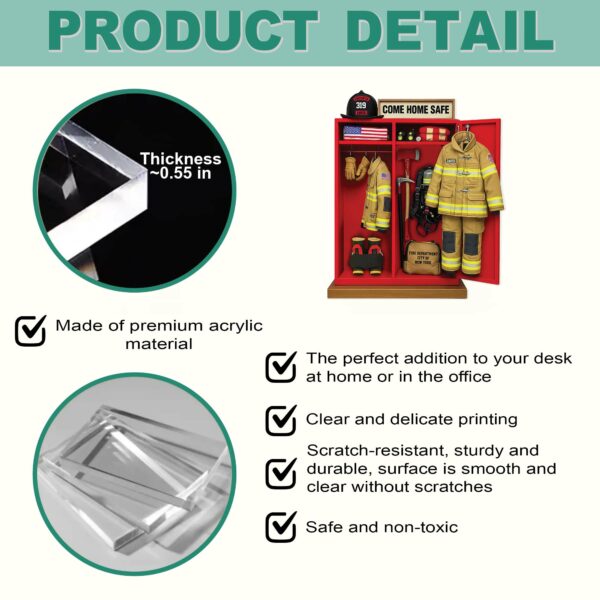 Firefighter Personal Locker Plaque - Personalized Gifts For Firefighter Pt99 - Image 7