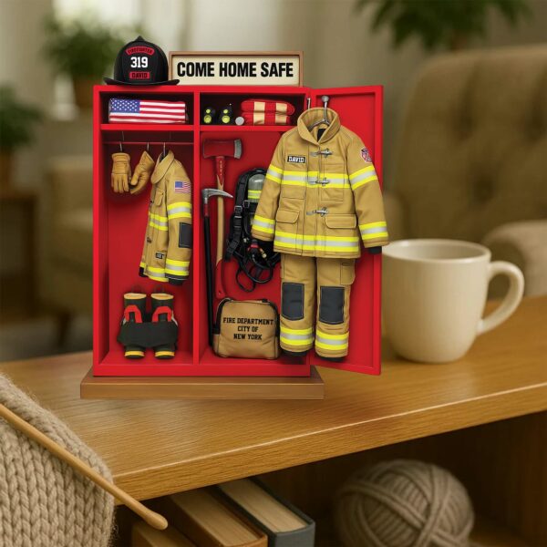 Firefighter Personal Locker Plaque - Personalized Gifts For Firefighter Pt99 - Image 4