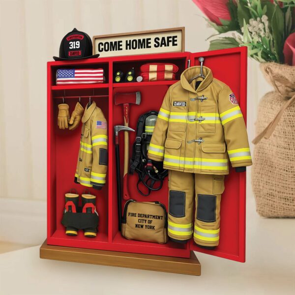 Firefighter Personal Locker Plaque - Personalized Gifts For Firefighter Pt99 - Image 3