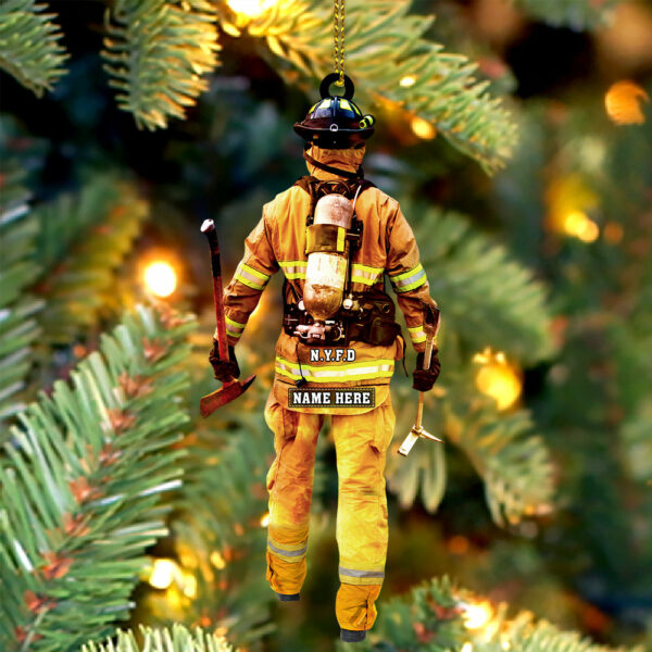 Firefighters On Duty Personalized Ornament Gift For Firefighter Fireman - Image 6