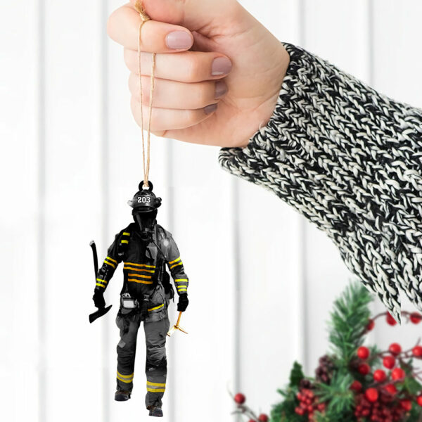 Firefighters On Duty Personalized Ornament Gift For Firefighter Fireman - Image 5