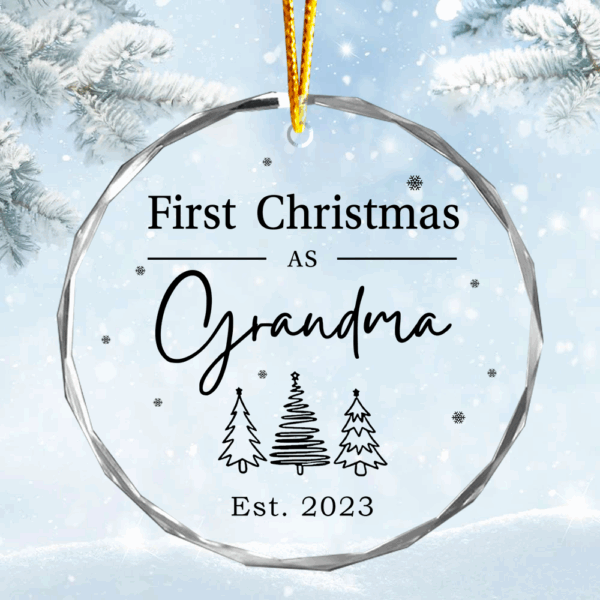 First Christmas Grandma Ornament - Christmas Gifts For Family - Image 3