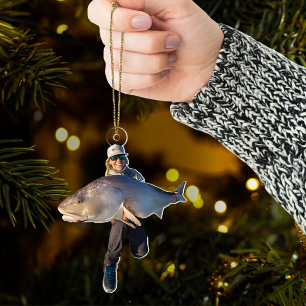 Fishing Ornaments Custom Any Your Photo Personalized Image Fisherman Tree Ornament Gifts for Fisherman Fishing Lover - Image 5