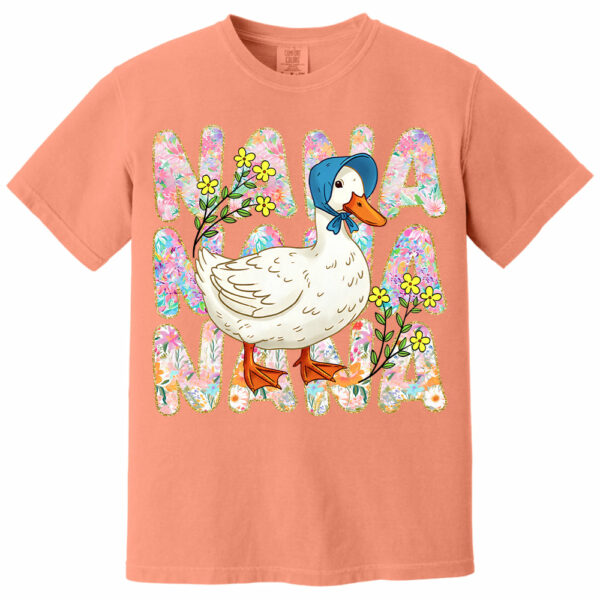 Floral Mama Goose - Personalized Shirt For Grandma - Image 13