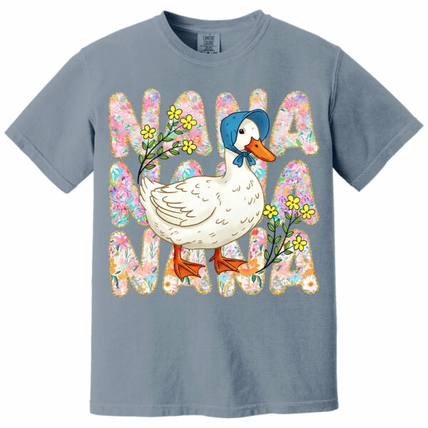 Floral Mama Goose - Personalized Shirt For Grandma - Image 14