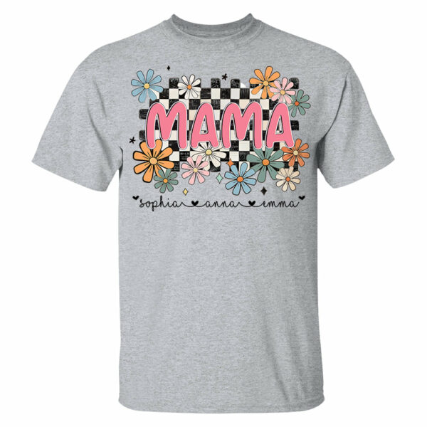 Flower Grandma Shirt - Custom Grandma Shirt Mother's Day NA04 - Image 7
