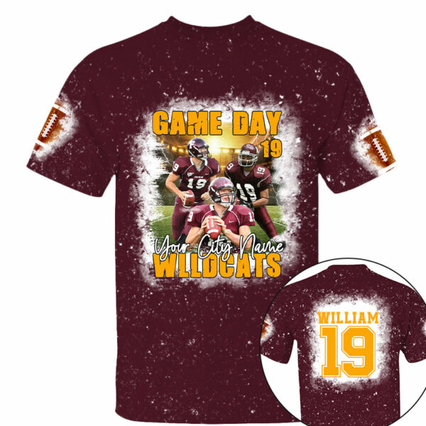 Football Game Day Personalized All Over Print Shirt Custom Photo For Football Player - Image 4