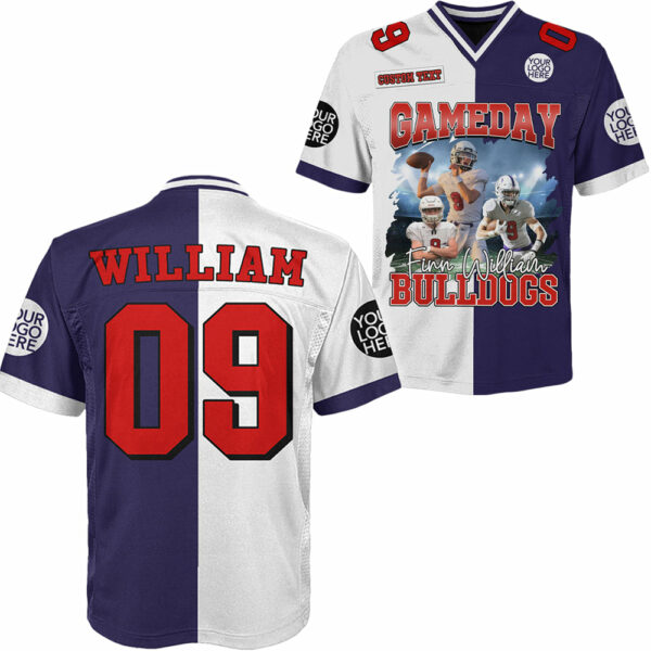 Football Game Day Personalized Jersey American Football Custom Photo Football Shirt Gift For Football Player K1702 - Image 2