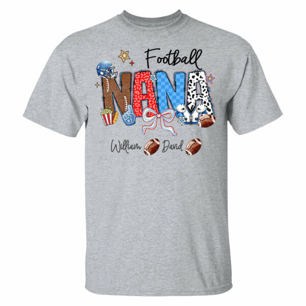 Football Mama - Personalized Shirt Gift For Grandma - Image 2