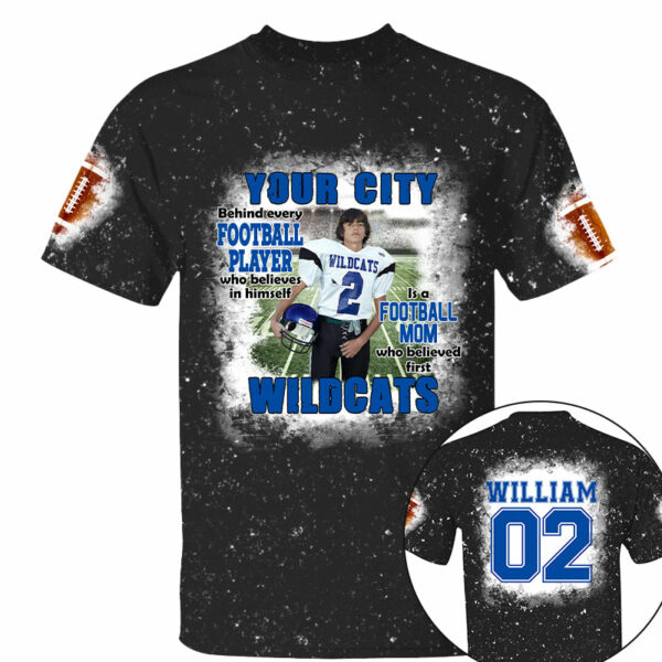 Football Mom Game Day Personalized All Over Print Shirt Custom Photo And Team Name - Image 4