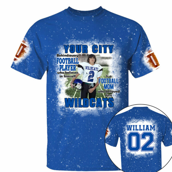 Football Mom Game Day Personalized All Over Print Shirt Custom Photo And Team Name - Image 2