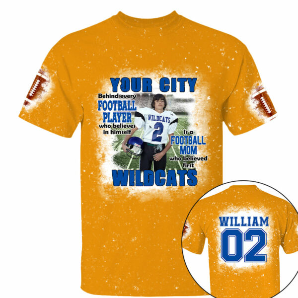 Football Mom Game Day Personalized All Over Print Shirt Custom Photo And Team Name - Image 7