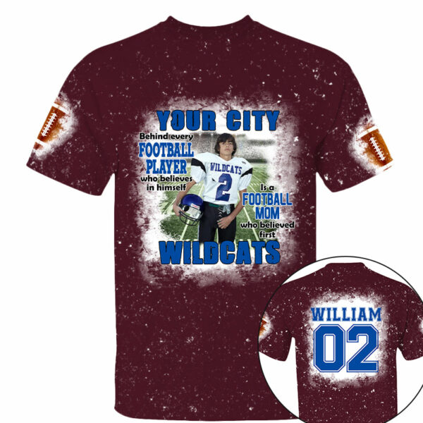 Football Mom Game Day Personalized All Over Print Shirt Custom Photo And Team Name - Image 9
