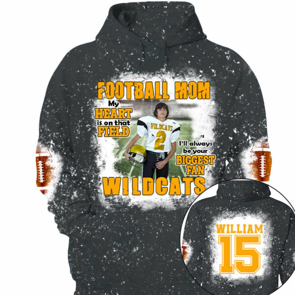 Football Mom Personalized Game Day All Over Print Shirt Custom Photo For Football Player - Image 4
