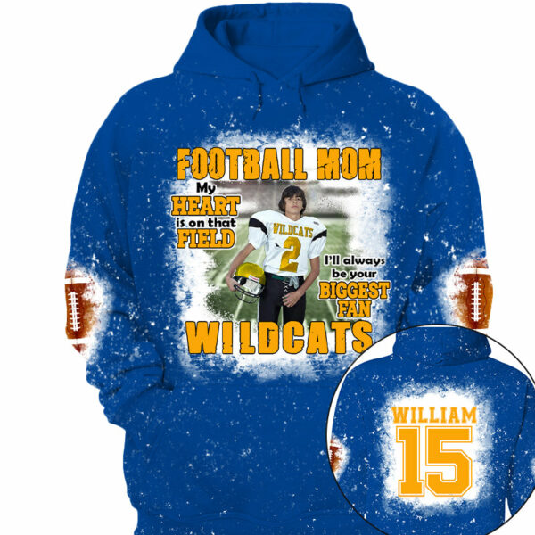 Football Mom Personalized Game Day All Over Print Shirt Custom Photo For Football Player - Image 6