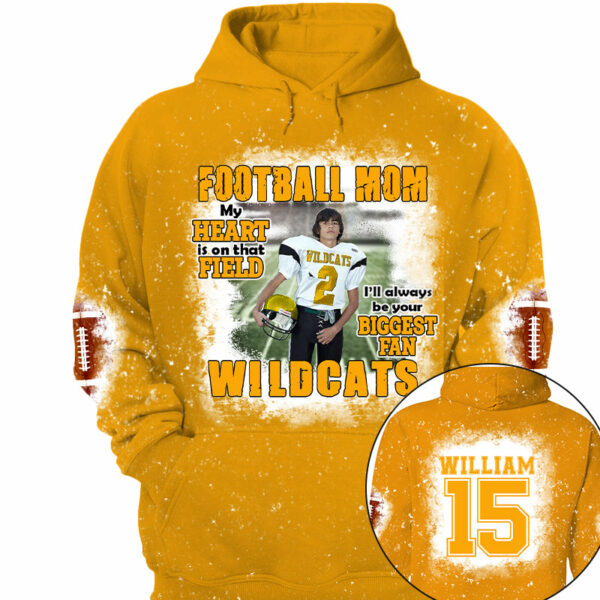 Football Mom Personalized Game Day All Over Print Shirt Custom Photo For Football Player - Image 8