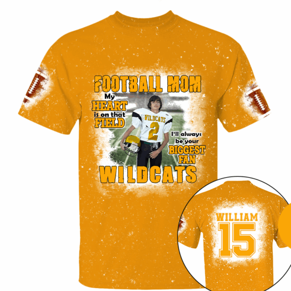 Football Mom Personalized Game Day All Over Print Shirt Custom Photo For Football Player - Image 7