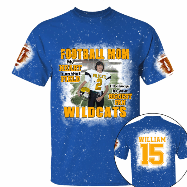 Football Mom Personalized Game Day All Over Print Shirt Custom Photo For Football Player - Image 5