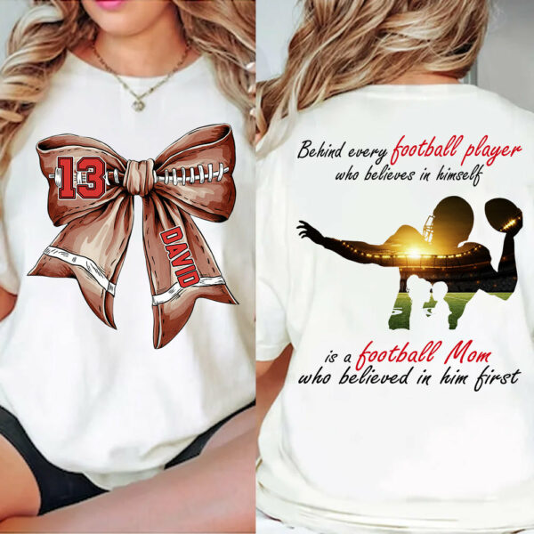 Football Mom Shirt, Personalized Football Shirt, Gift For Football Lover A2110